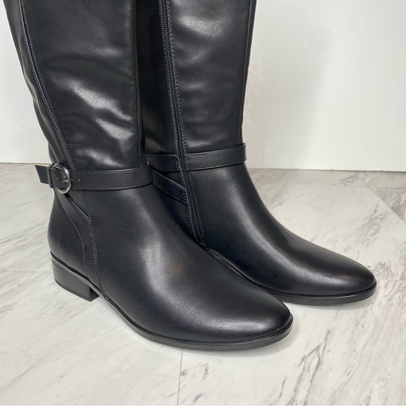 New! Naturalizer Sahara Black Faux Leather Tall Boot 8M - Picture 10 of 15
